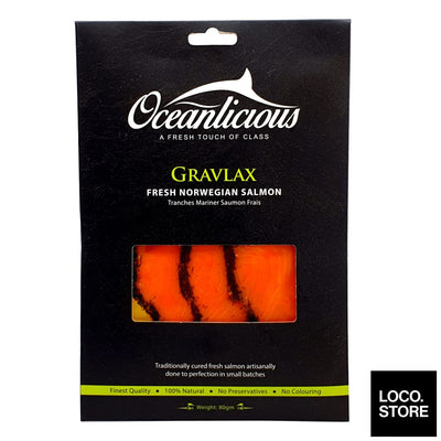 Oceanlicious Smoked Salmon Gravlax 80g - Meat & Seafood