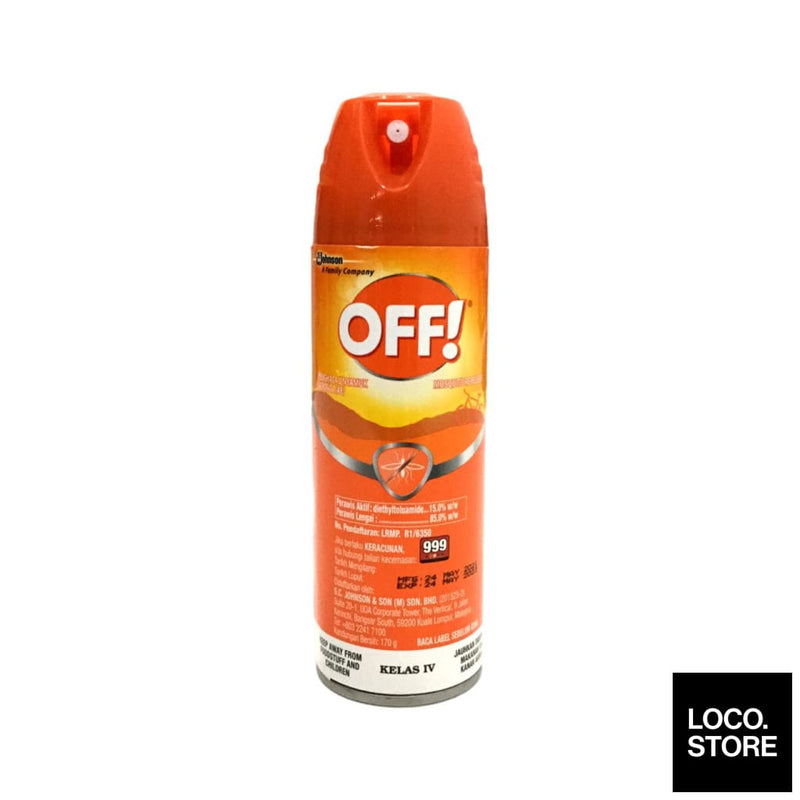 Off! Insect Repellent Aerosol Spray 170g - Household