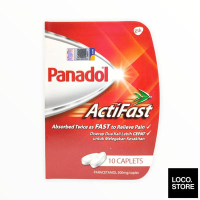 Panadol Actifast 10 Tablets Travel Pack - Health & Wellness