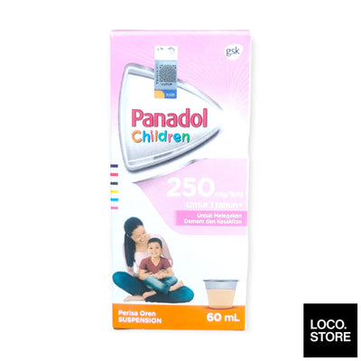 Panadol Suspension 1 Year+ 60ml 250mg/5ml - Wellness - OTC