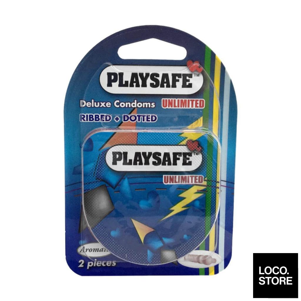 Playsafe Easy Pack Ribbed + Dotted 2S - Health & Wellness