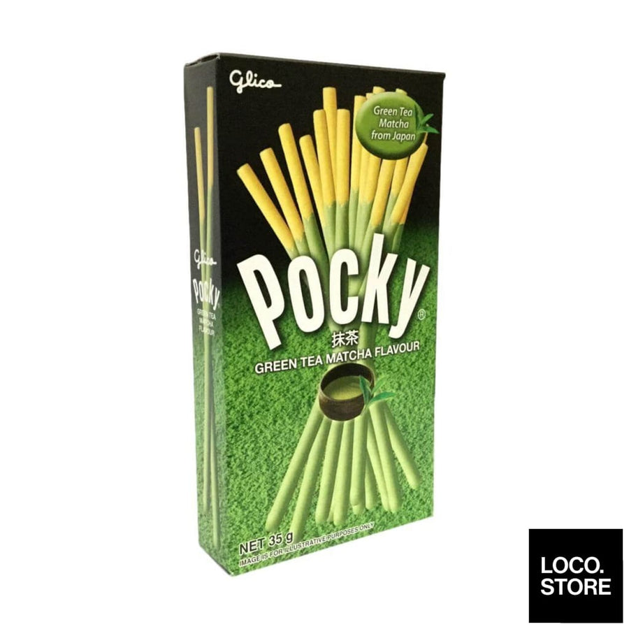 Pocky Green Tea Matcha 35G - Biscuits Chocs & Sweets