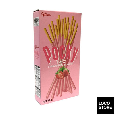 Pocky Strawberry 38G - Biscuits Chocs & Sweets