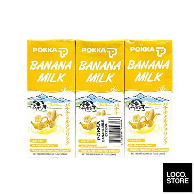 Pokka Banana Milk 6x250ml - Beverages