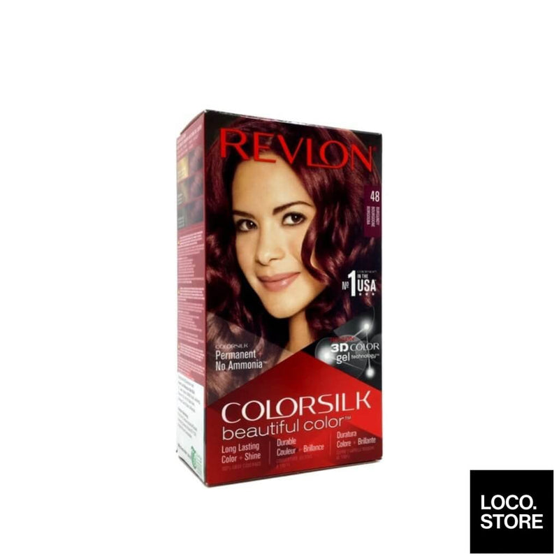 Revlon ColorSilk Hair Color - 48 Burgundy - Hair Care