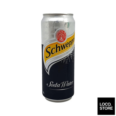 Schweppes Soda Water Can 320ml - Beverages