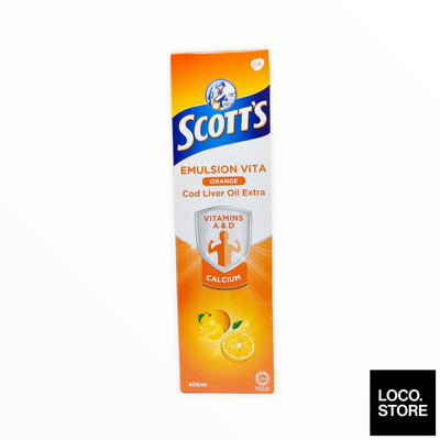 Scotts Emulsion Vita Cod Liver Oil Extra Orange 400ml - 