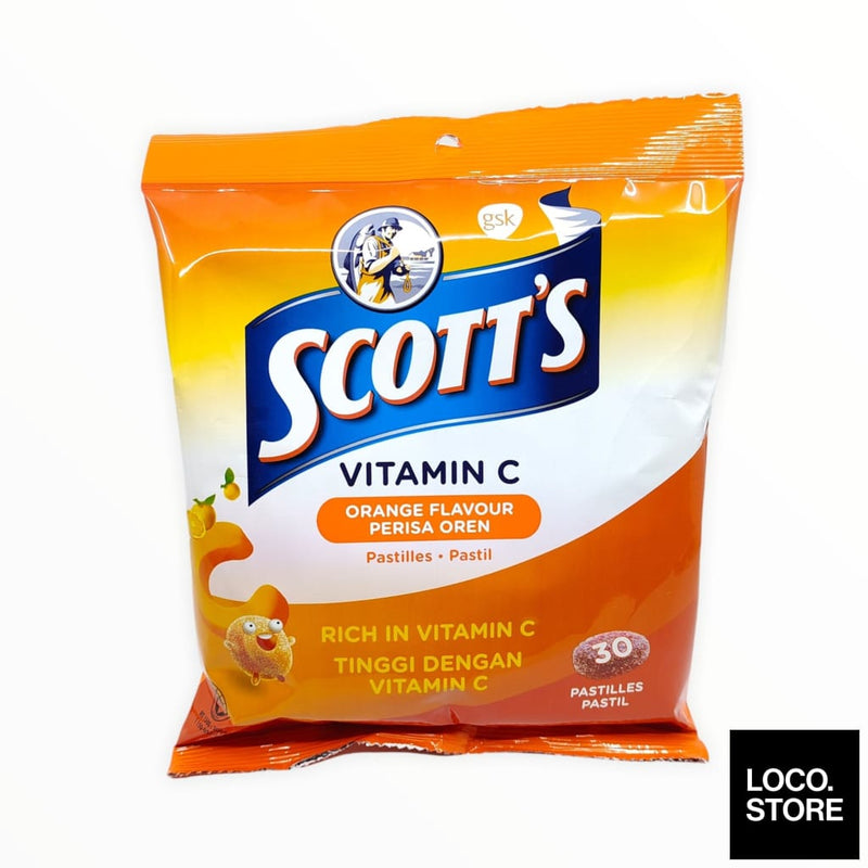 Scotts Vitamin C Orange Pastilles 30S - Health & Wellness