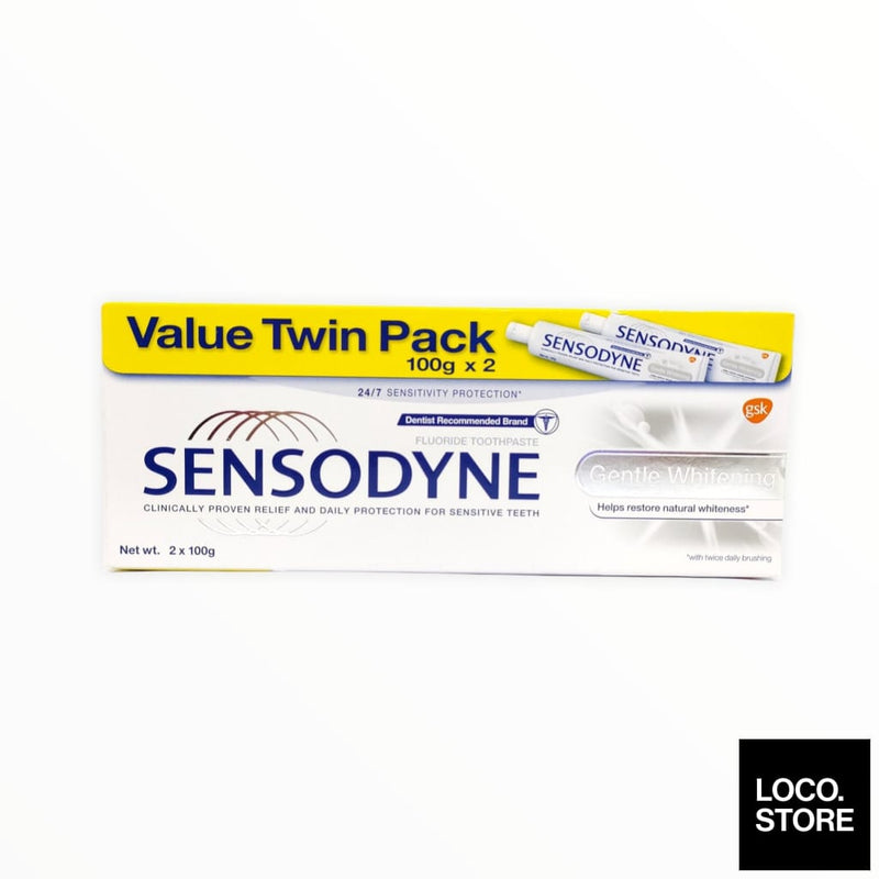 Sensodyne Toothpaste Gentle Whitening Twin Pack 2X100G - 