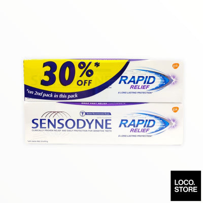 Sensodyne Toothpaste Rapid Relief Twin Pack 2X100G - Oral 