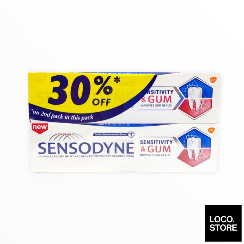Sensodyne Toothpaste Sensitivity & Gum Twin Pack 2X100G - 
