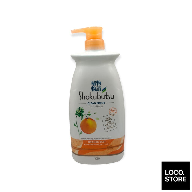 Shokubutsu Body Wash Orange Zest 900g - Bath & Body