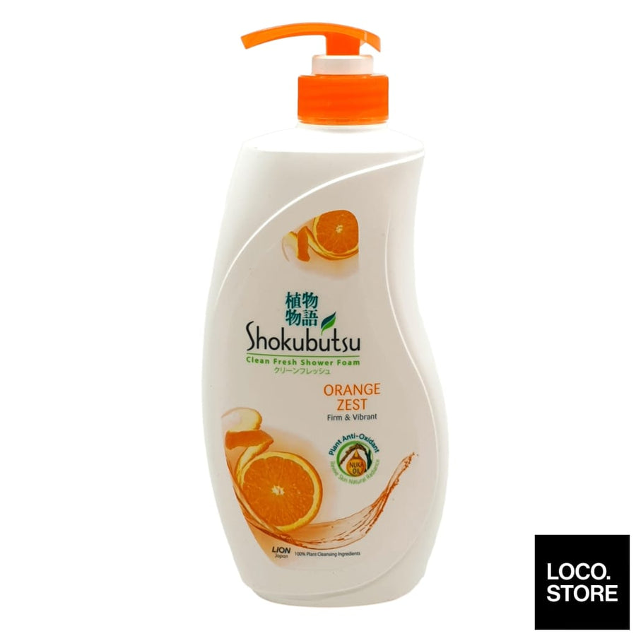 Shokubutsu Shower Foam Orange Zest 650g - Bath & Body