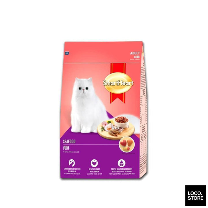 Smart Heart Adult Cat Food Seafood 7kg - Pet Supplies