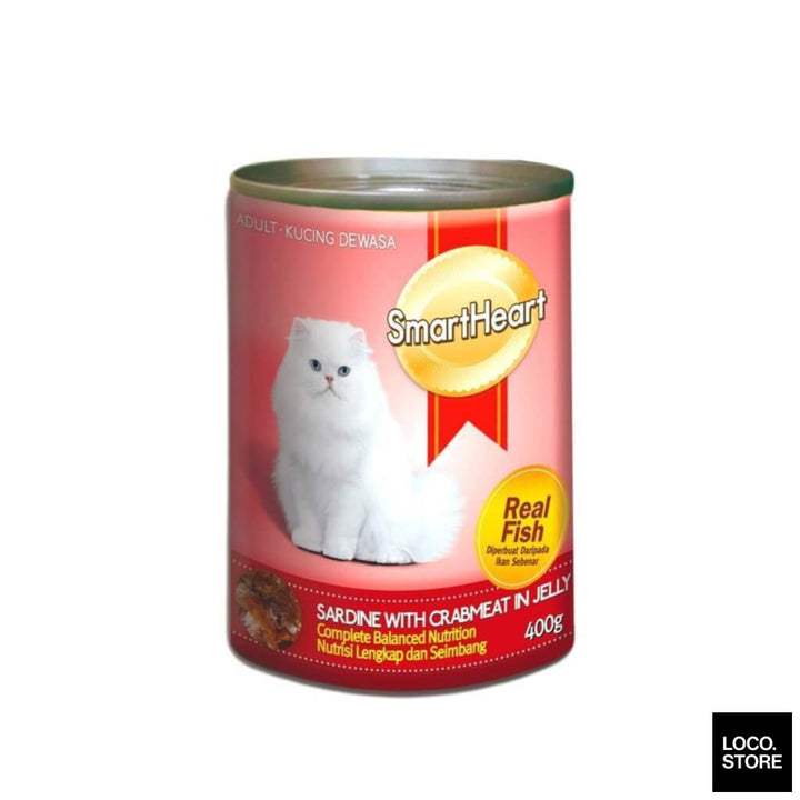 Smart Heart Cat Canned Food Sardine With Crabmeat In Jelly 