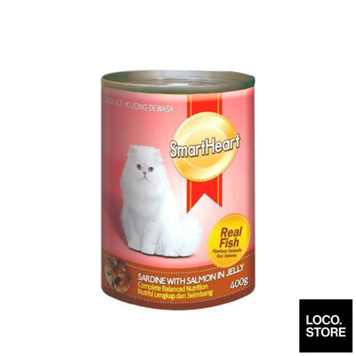 Smart Heart Cat Canned Food Sardine With Salmon In Jelly 