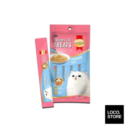 Smart Heart Cat Creamy Treats Chicken 15g X 4 - Pet Supplies