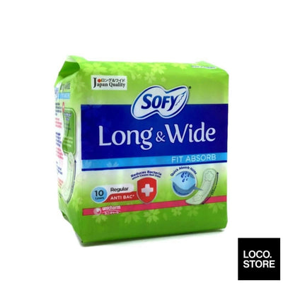 Sofy Pantyliner Long & Wide - Fit Absorb [Anti Bac] 10 