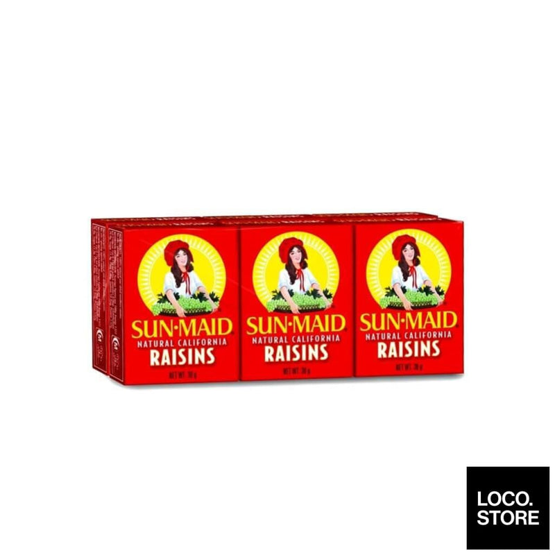 Sunmaid Raisins 30g X 6 (Box) - Snacks