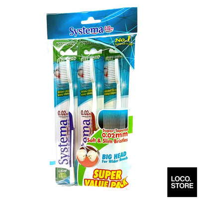 Systema ToothBrush Value Pack 3s Full Head - Oral Hygiene