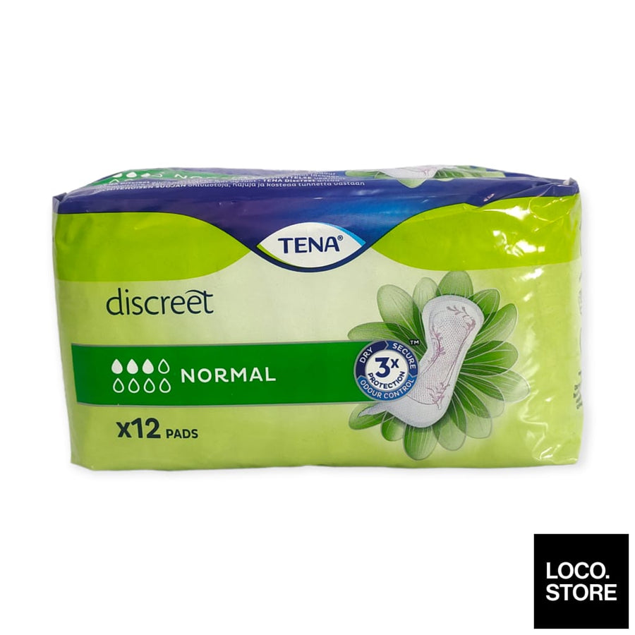 Tena Discreet Incontinence Pads Normal 12s - Wellness -