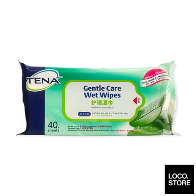TENA Gentle Care Wet Wipes 40s - Wellness - Adult Diaper &
