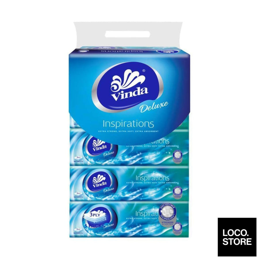 VINDA Deluxe Tissue 3 ply (M) 90s x 5 - Household