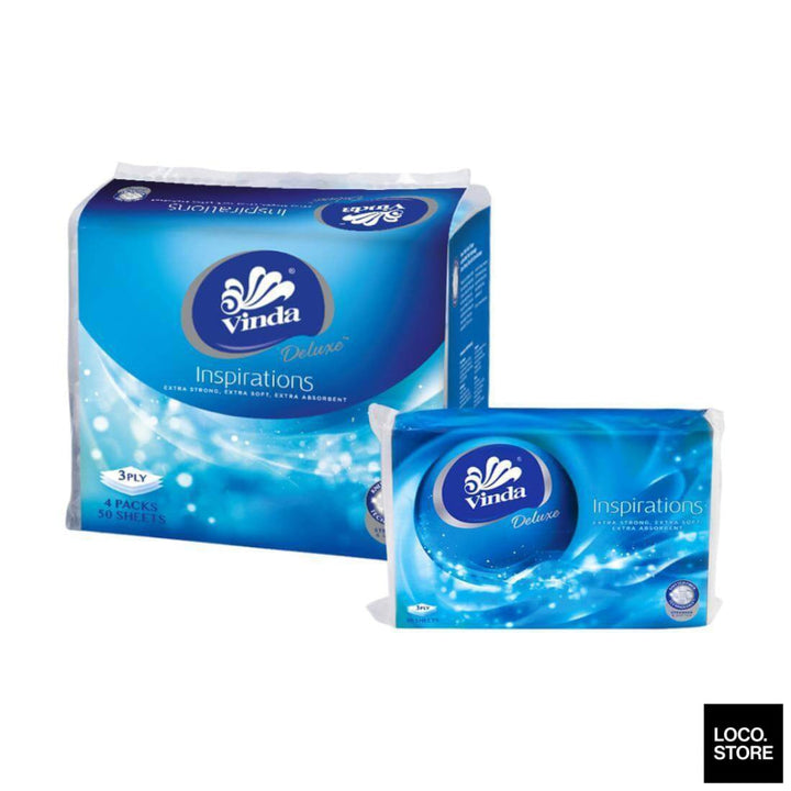 VINDA Deluxe Tissue 3 ply (S) 50S x 4 - Household