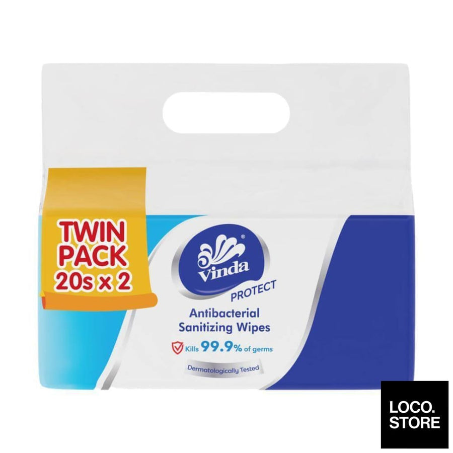 VINDA Protect Antibac Wipes 2x20s - Household