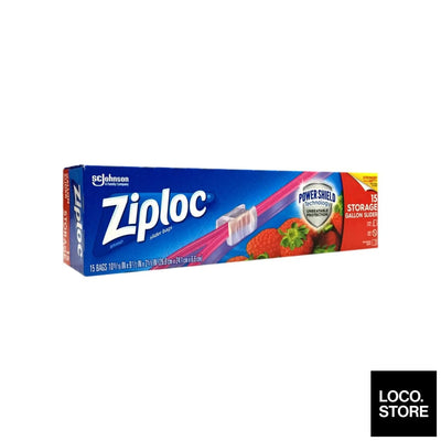 Ziploc EZ Zip Storage Gallon 15 bags - Household