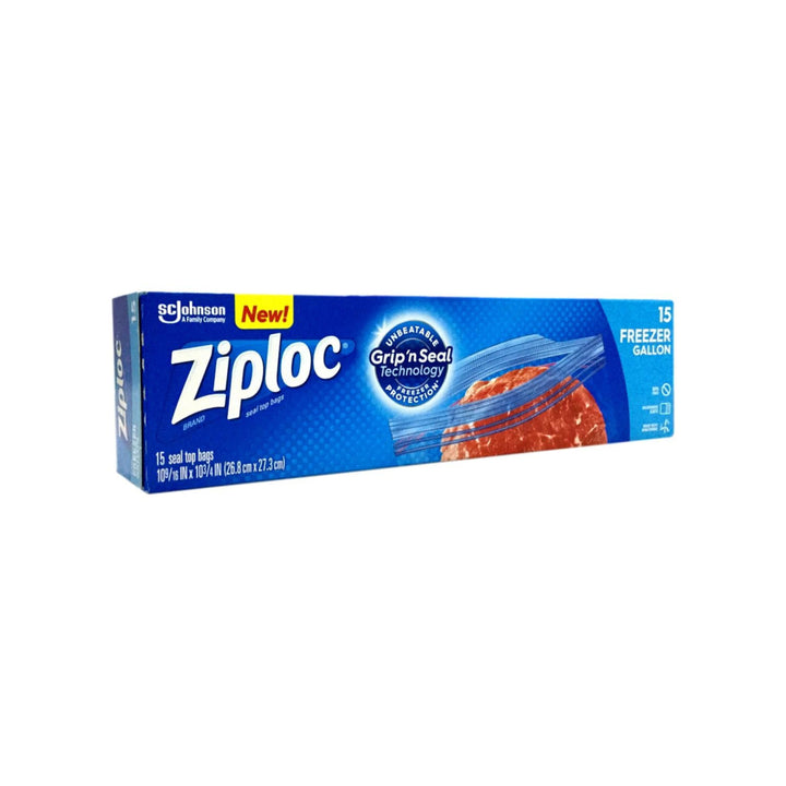 Ziploc Freezer Gallon Eot 15 bags - Household