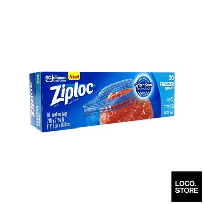 Ziploc Freezer Quart - 20 bags - Household