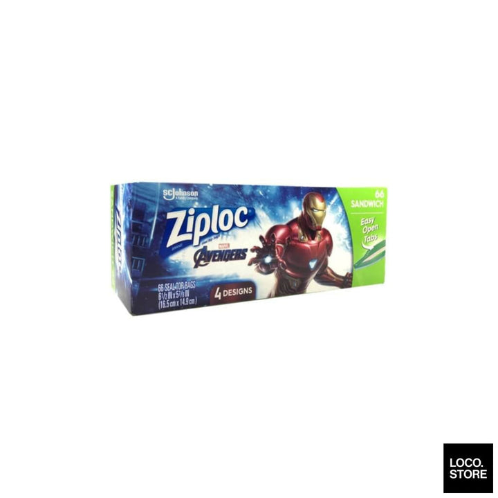 Ziploc Sandwich - Avengers 66 bags - Household
